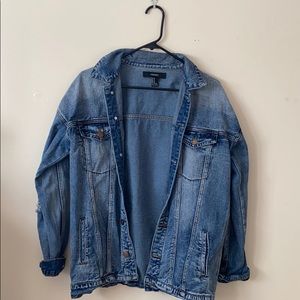 Distressed Forever 21 Jean jacket